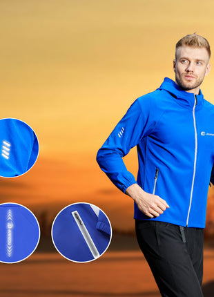 Outdoor Windproof Soft Shell Jacket with Reflective Logo