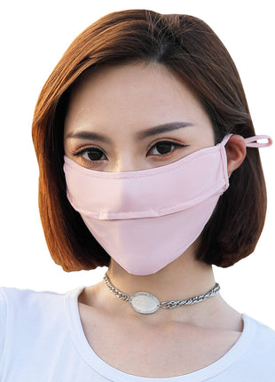 Pink Sun Protection UV Face Mask