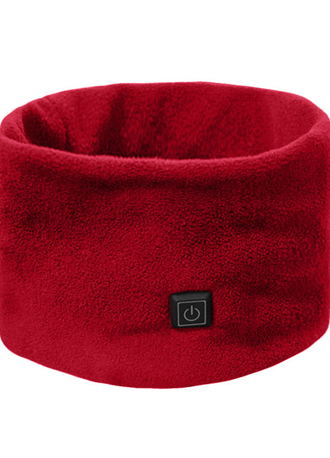Red Outdoor Polar Fleece Neck Heated Scarfs