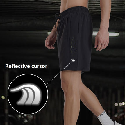 Reflective cursor running shorts