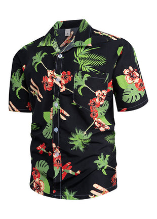 Men's Hawaiian Floral Beach Shirt