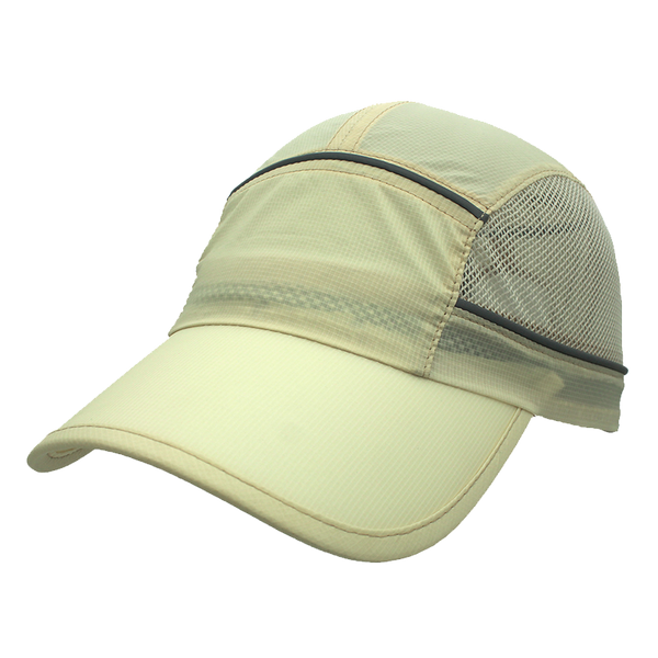 Cheap Wholesale Summer Breathable Quick dry Baseball Cap With Reflective Strip Sun Hat Outdoor Adjustable Golf Cap Men Women Manufacturer