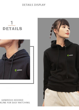 simple casual hooded sweatshirt