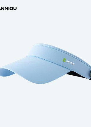 Sky Blue Sun Proteciton Empty Top Peaked Cap