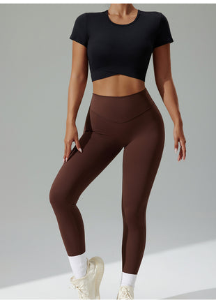 Slim Fit Women Gym Crop Tops