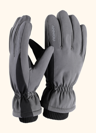 Splicing Grey Nonslip Touch Screen Snowboard Gloves