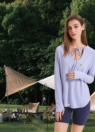 Sports Yoga Hooded Tops Women