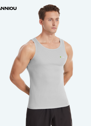 Summer Men's Smoke Grey Quick-drying Sports Vest