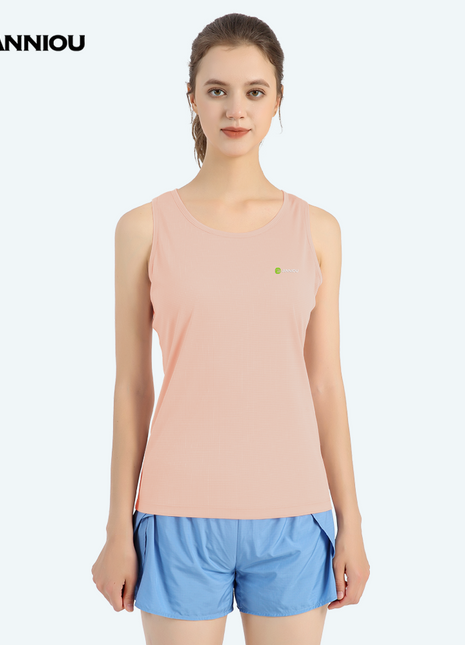 Summer Women's Pink Quick-drying Sports Vest