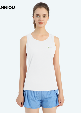 Summer Women's White Quick-drying Sports Vest