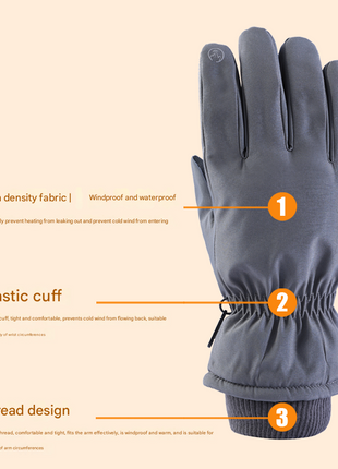 Touch Screen Snowboard Gloves Features