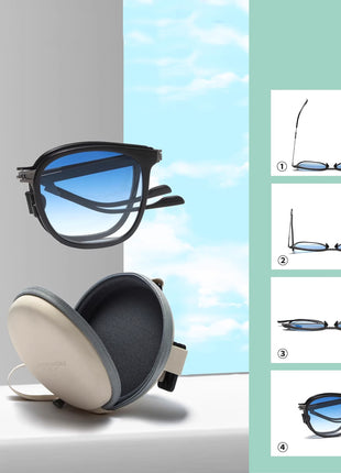 UV-Resistant Fashionable Folding Sunglasses