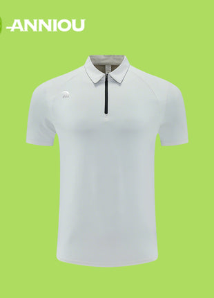 Unisex Grey Quick Dry Sport Polo Shirt