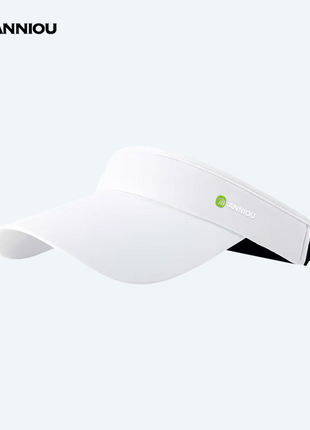 White Sun Proteciton Empty Top Peaked Cap