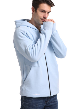 windproof thermal hooded sweatshirt