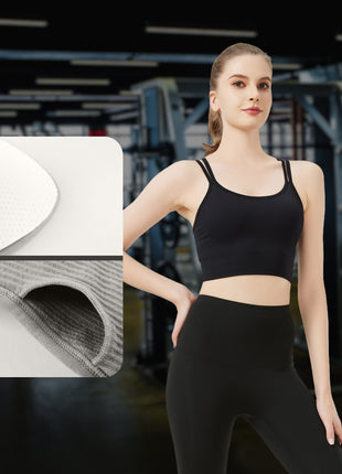 Women Detachable Chest Pad Yoga Bra