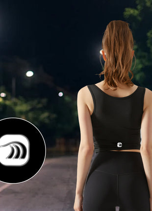 Women' Sleeveless Yoga Tops with Reflective Logo