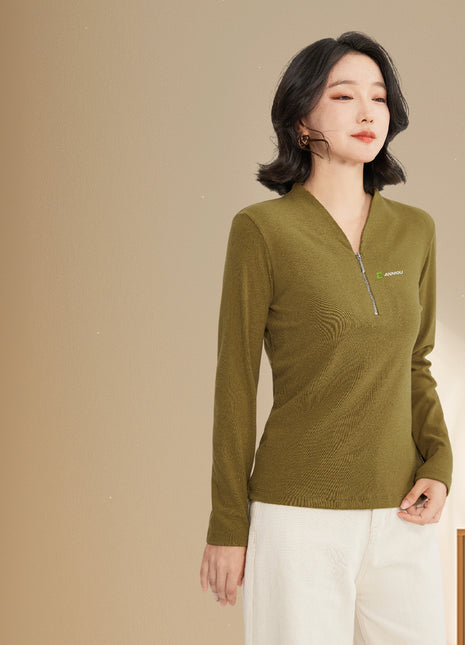 Women Tight Stretch Long Sleeve Base Layer Top