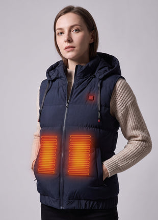 Women #navy Outdoor Sports Thermal Heated Vest