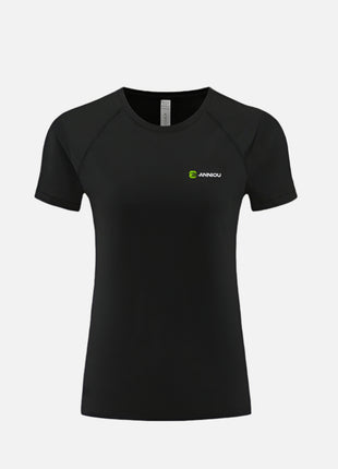 Women's Black Antibacterial Quick-drying T-shirt