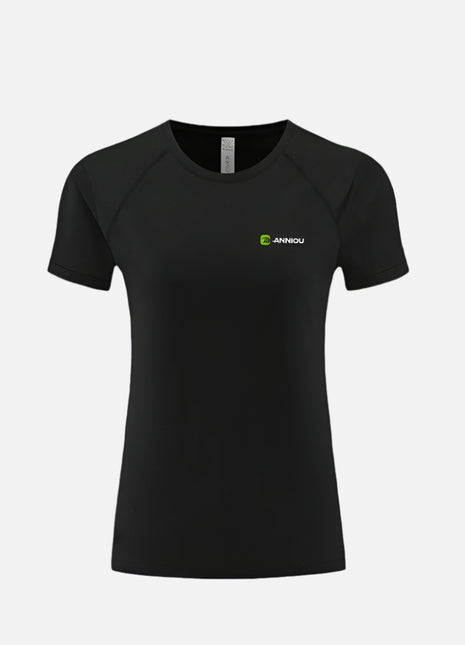 Women's Black Antibacterial Quick-drying T-shirt