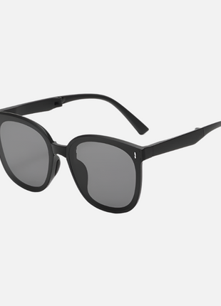 Women's Black Folding Anti-glare Sunglasses