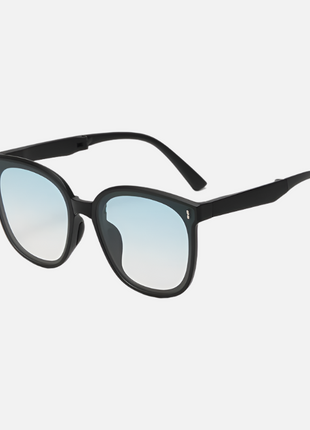 Women's Blue Folding Anti-glare Sunglasses