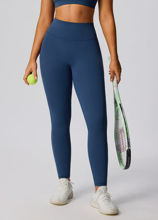 Women's Blue Tight Hip Lift Push-Up Yoga Pants