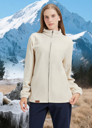 Women's Full Zip Stand Collar Fleece Jackets