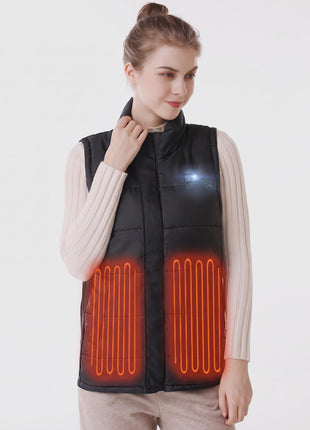 Women’s Heated Vest with 2 Heating Panels Front