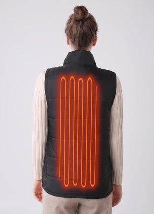 Women’s Heated Vest with  Heating Panels back