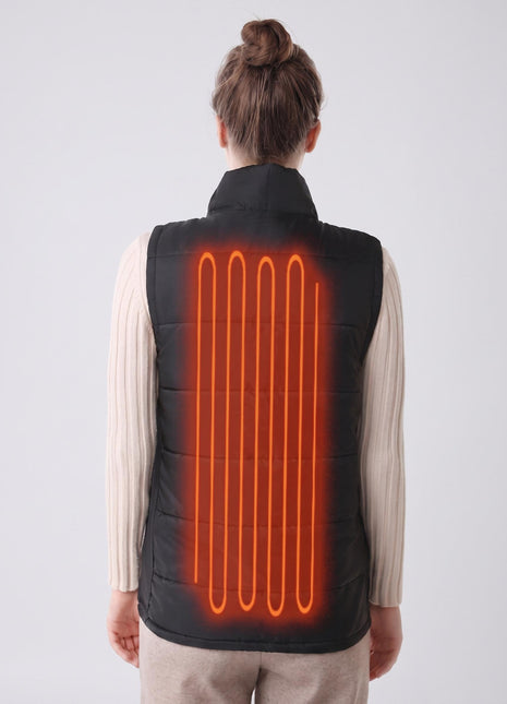 Women’s Heated Vest with  Heating Panels back