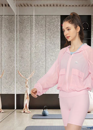 Women's Quick Dry Mesh Yoga Hoodies
