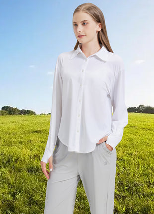 Women's Slim Fit Slit UV Protection Shirt