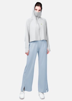 Women's Smoke Grey and Sky Blue  Sun Protection Set