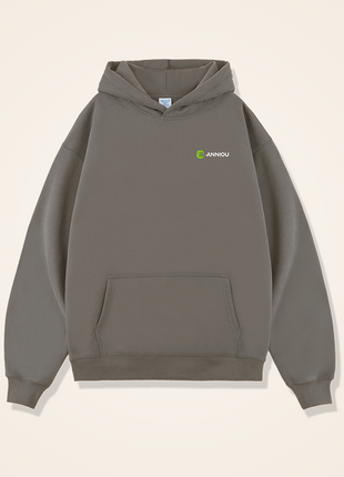 Women’s Dark Grey 450GSM Heavyweight Fleece-lined Hooded Sweatshirt