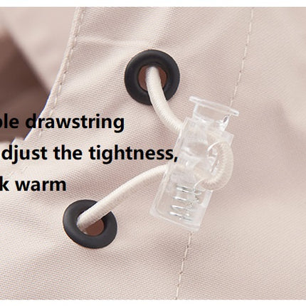 adjustable drawstring windbreaker