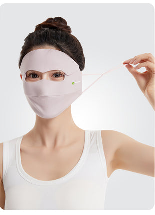 adjustable ear straps full face sun protection mask