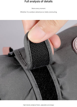 adjustable wrist design with high density windproof fabric for gloves