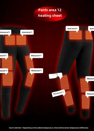 Anniou 28 Area Unisex Heated Thermal Underwear - Sidiou Group