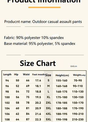 ANNIOU Outdoor Men Hiking Cargo Pants - Sidiou Group