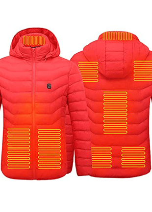 Anniou Unisex Hooded Heated Duck Down Jacket - Sidiou Group
