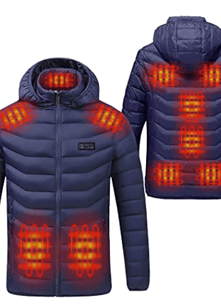 Anniou Unisex Hooded Heated Duck Down Jacket - Sidiou Group