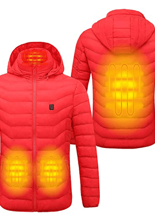 Anniou Unisex Hooded Heated Duck Down Jacket - Sidiou Group