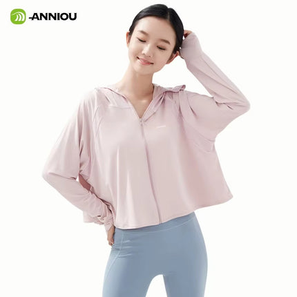 pink cropped UV Protective Jacket