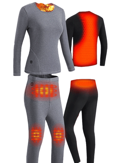 anniou mens and womens heated underwear set