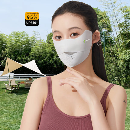 anniou raw yarn seamless sun protection mask