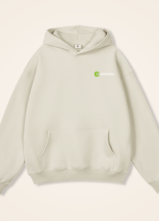 apricot 350gsm fleece pullover hoodie