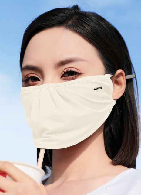 apricot shell shape uv protection face mask