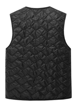 back of dual control v neck heated vest